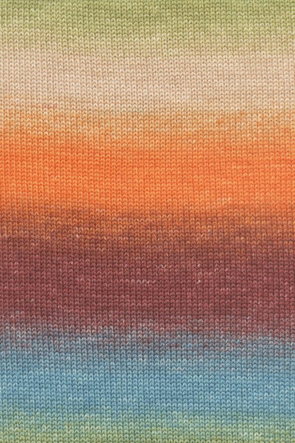 Merino 200 Bébé Color 0551 orange/grün
