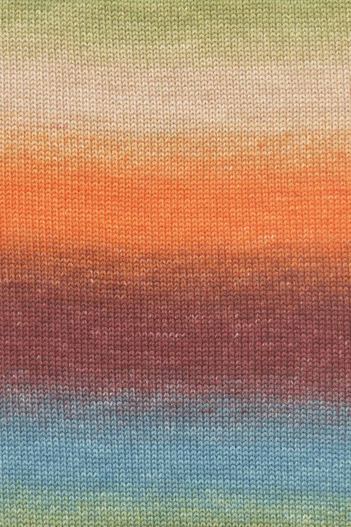 Merino 200 Bébé Color 0551 orange/grün
