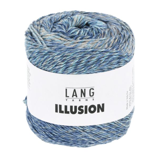 Illusion 0006 blau/grau/beige – Bild 2