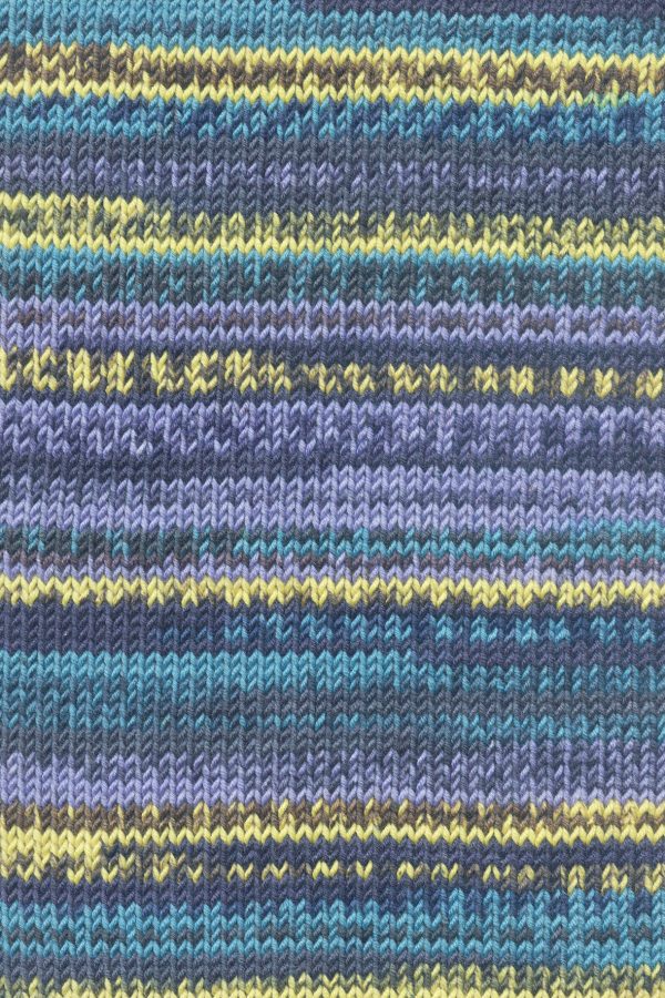 Merino 120 Color 0001 violett/gelb/braun/aqua
