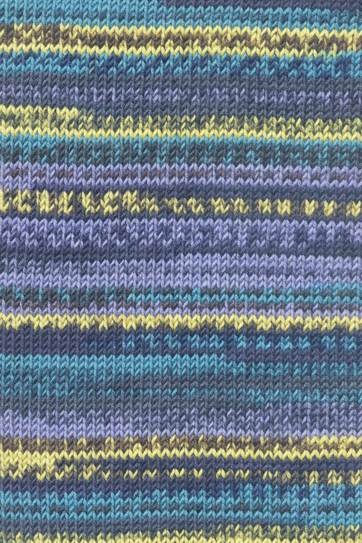 Merino 120 Color 0001 violett/gelb/braun/aqua