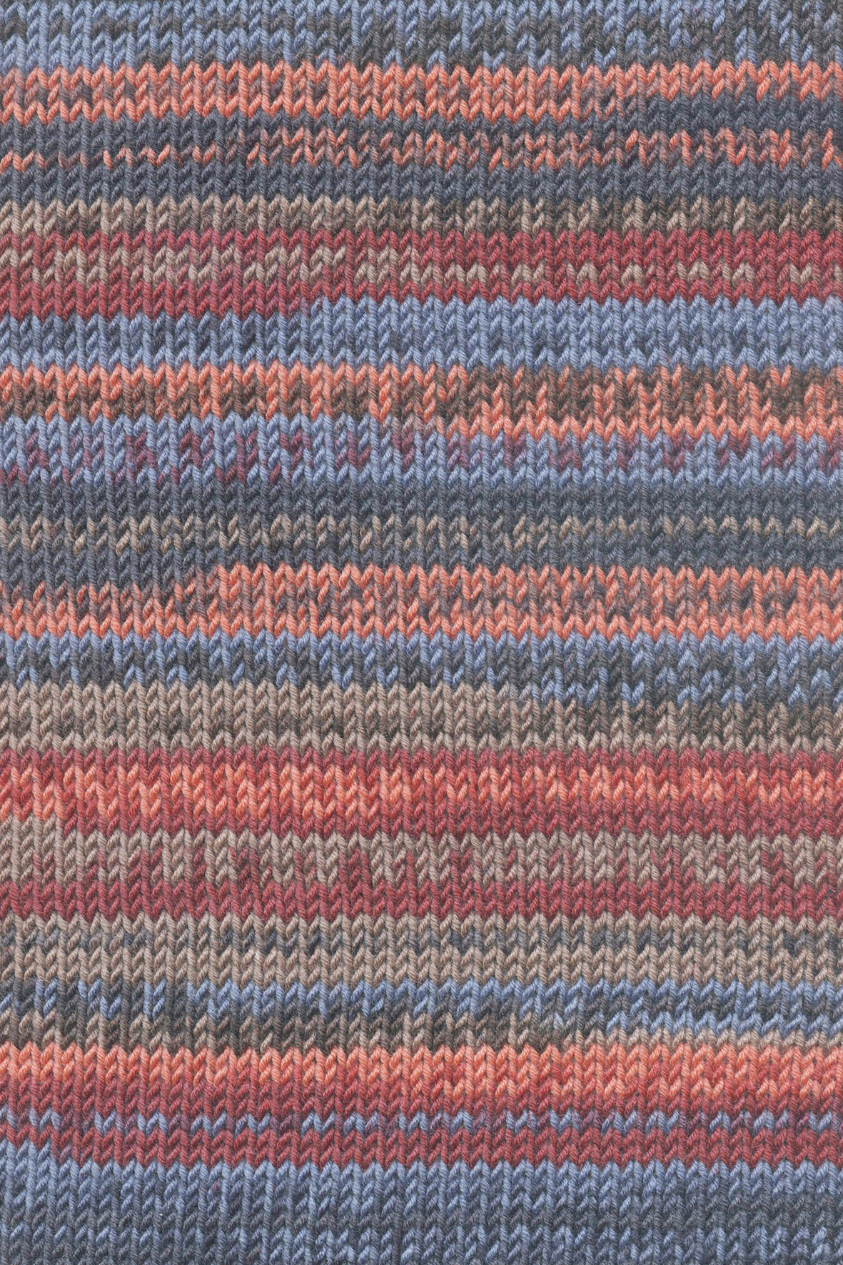 Merino 120 Color 0002 blau/weinrot/braun/lachs