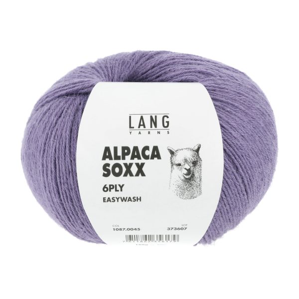 Alpaca Soxx 6ply 0045 lila dunkel – Bild 2