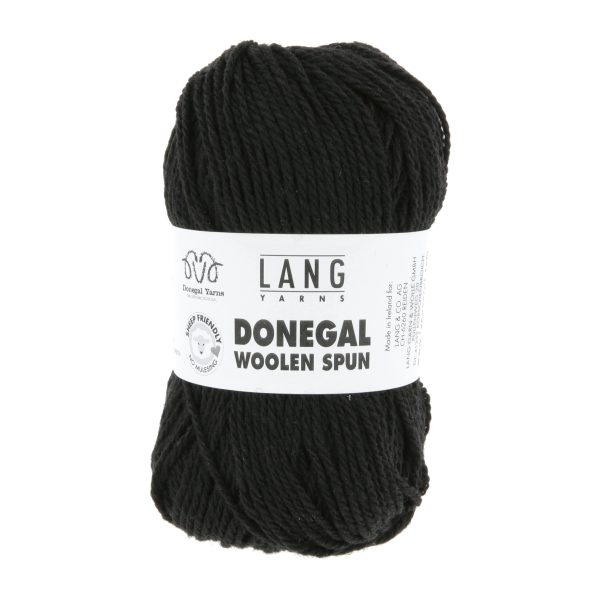 Donegal Woolen Spun 0004 schwarz – Bild 2