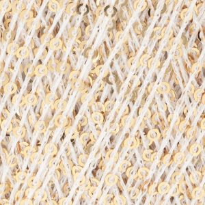 Paillettes 0002 weiss/gold
