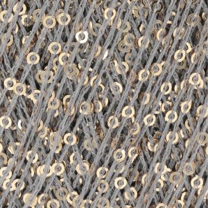 Paillettes 0003 grau/gold