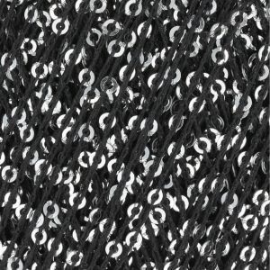 Paillettes 0004 schwarz/silber