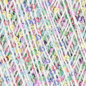 Paillettes 0101 weiss/bunt