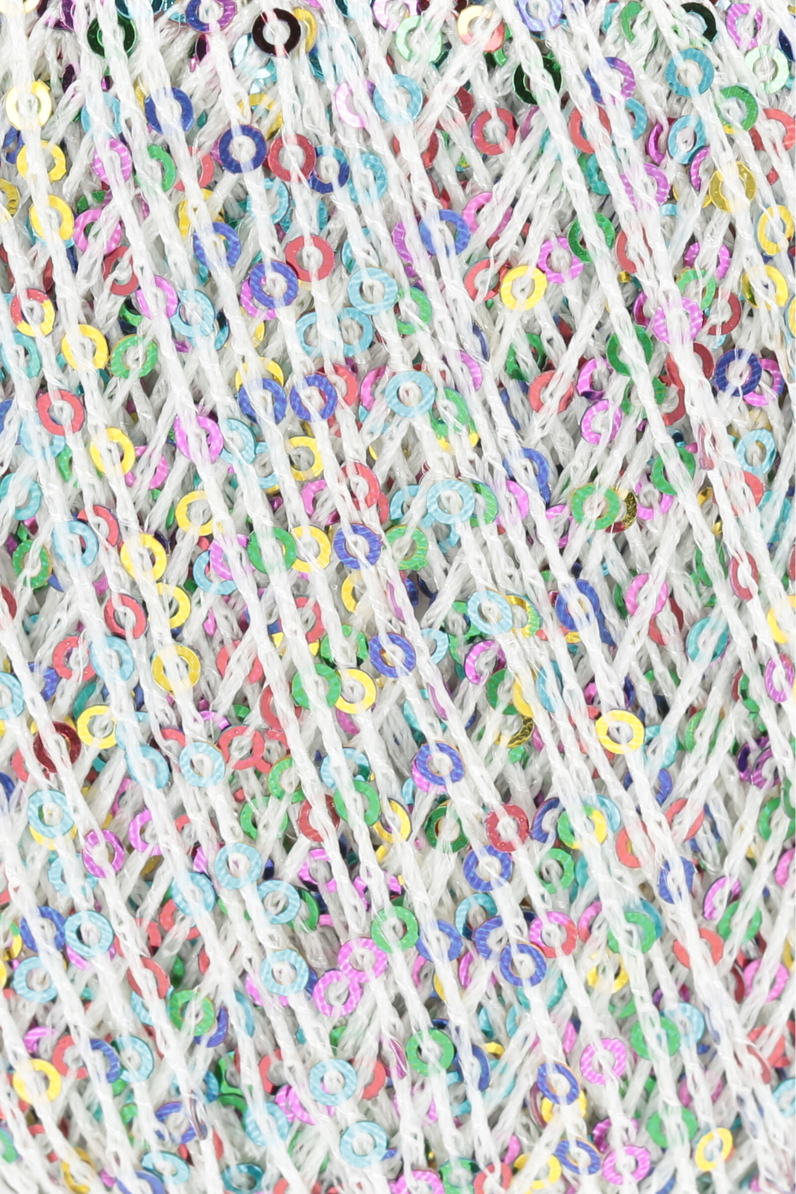 Paillettes 0101 weiss/bunt