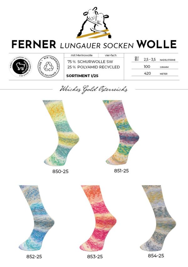 Ferner Sockenwolle 4fach 853 – Bild 2