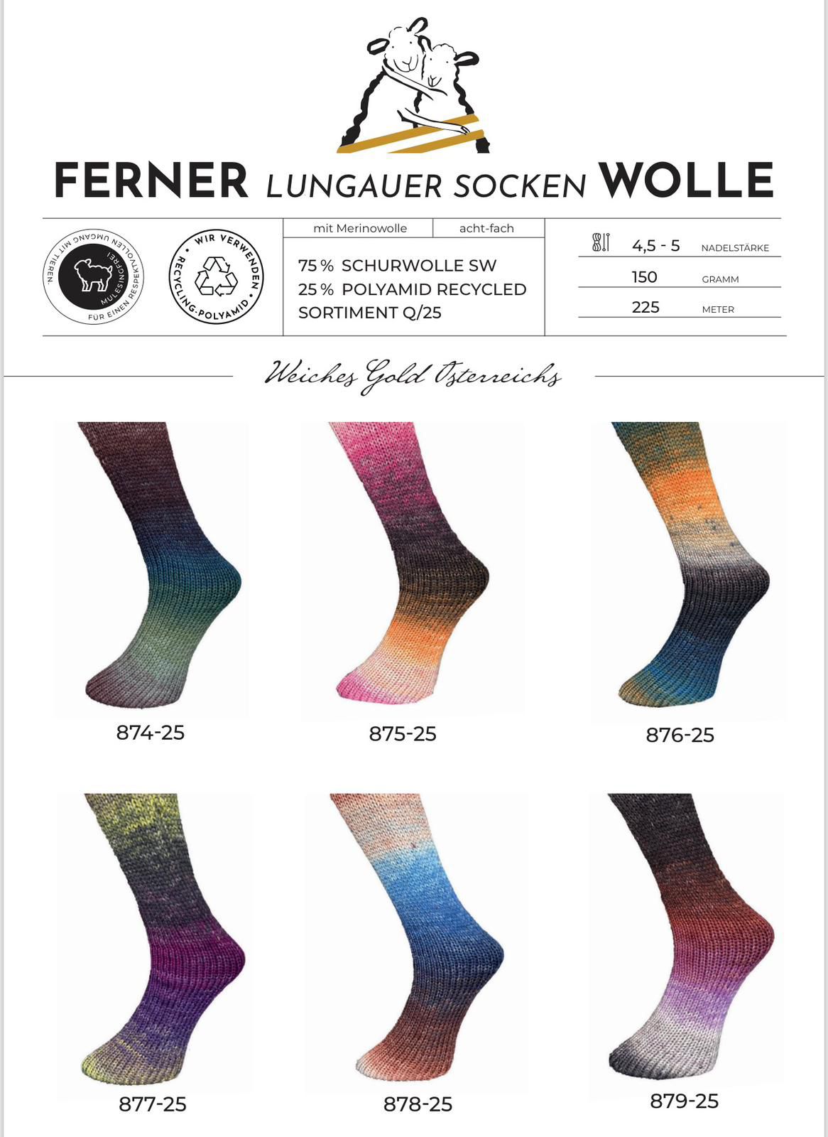 Ferner Sockenwolle 8fach 876