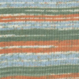 Baby Cotton Color 0197 olive/orange/hellblau