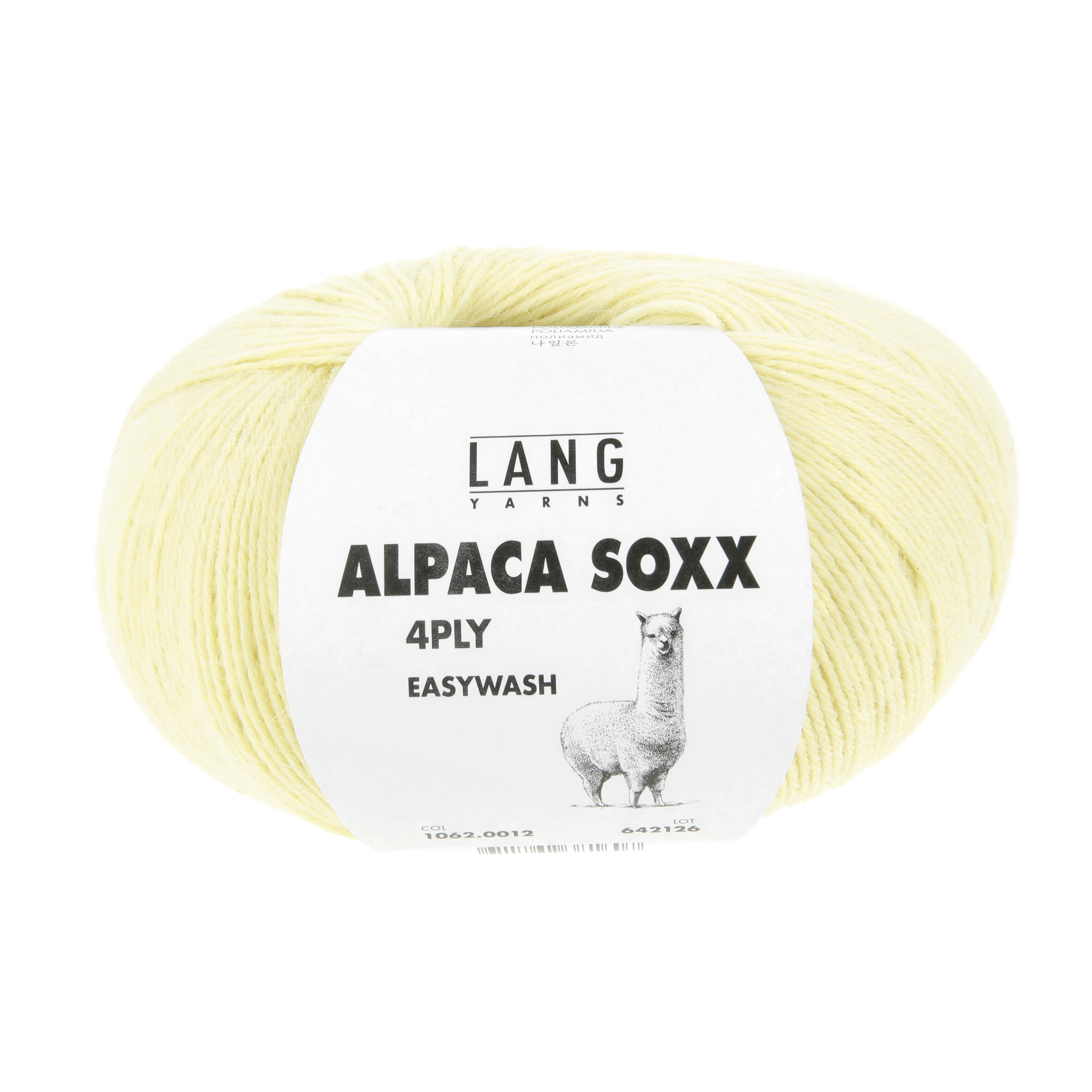 Alpaca Soxx 4-ply 0012 babygelb – Bild 2