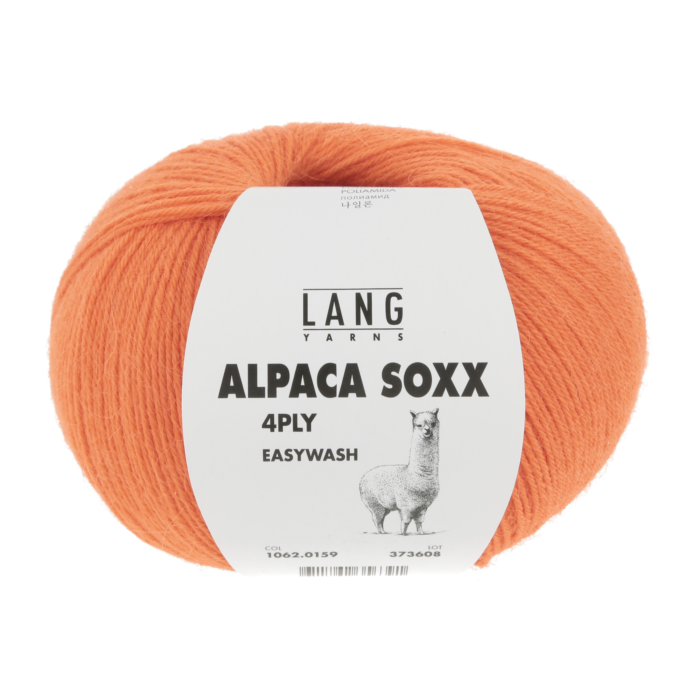 Alpaca Soxx 4ply 0159 orange – Bild 3