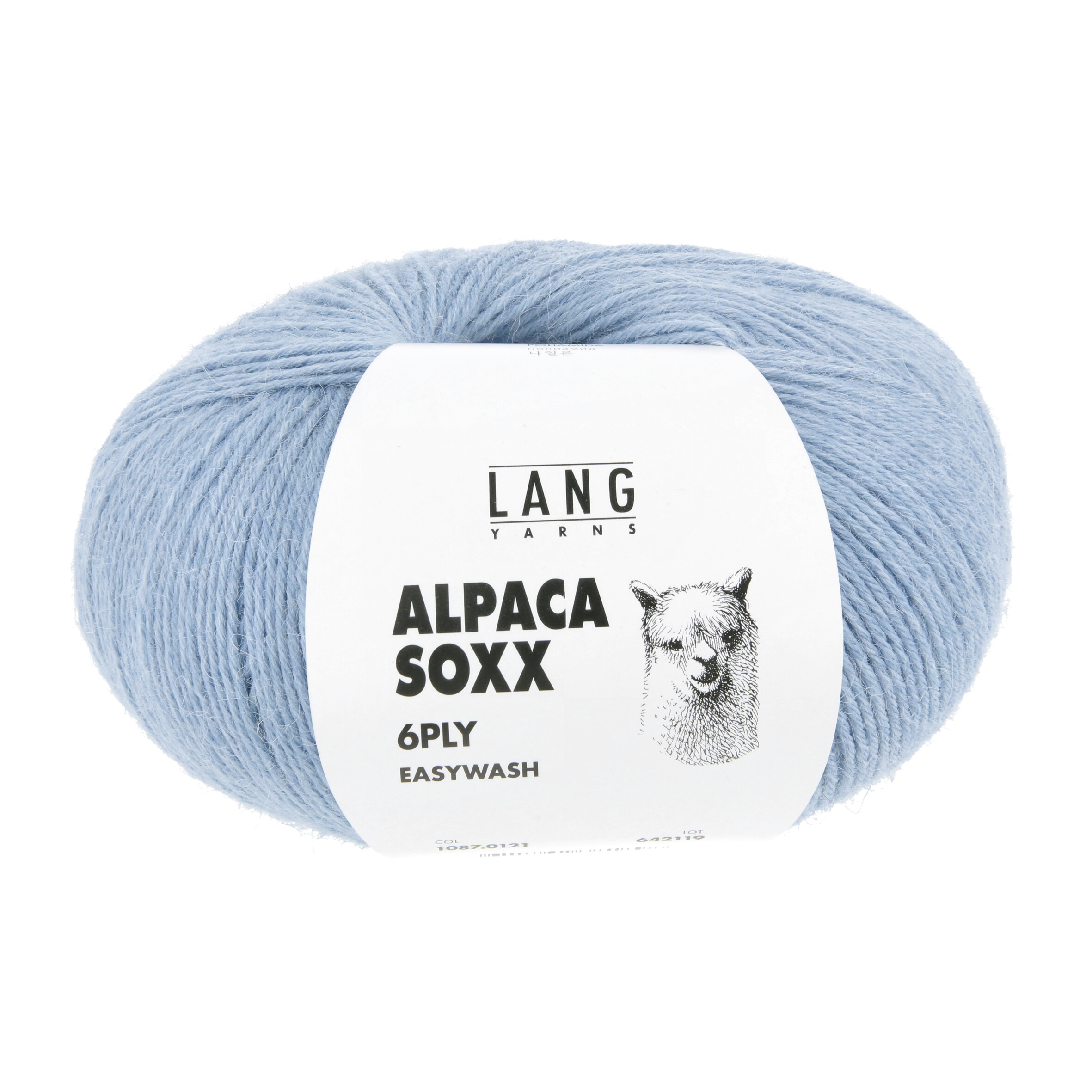 Alpaca Soxx 6-ply 0121 himmelblau mélange – Bild 2