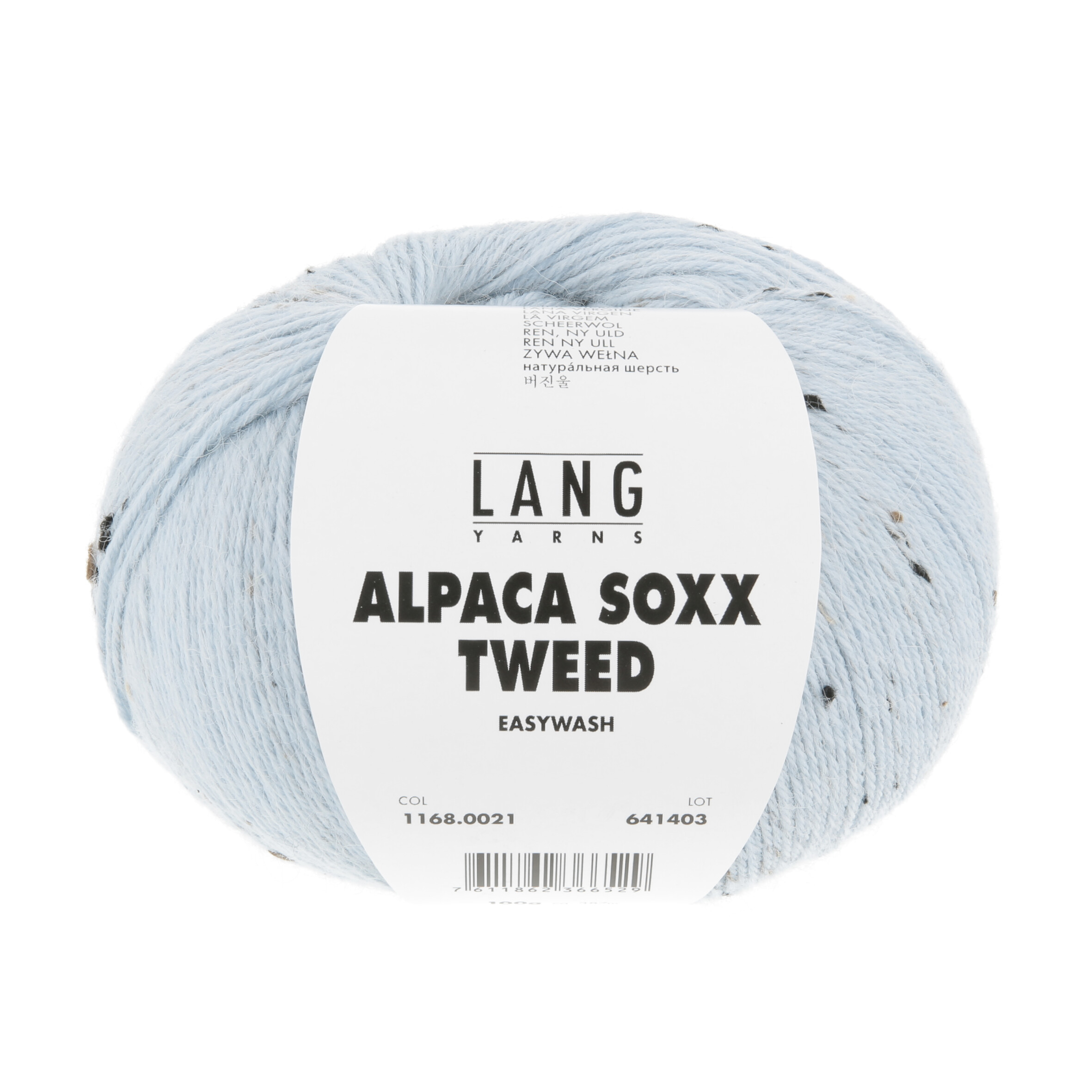 Alpaca Soxx Tweed 0021 hellblau – Bild 2