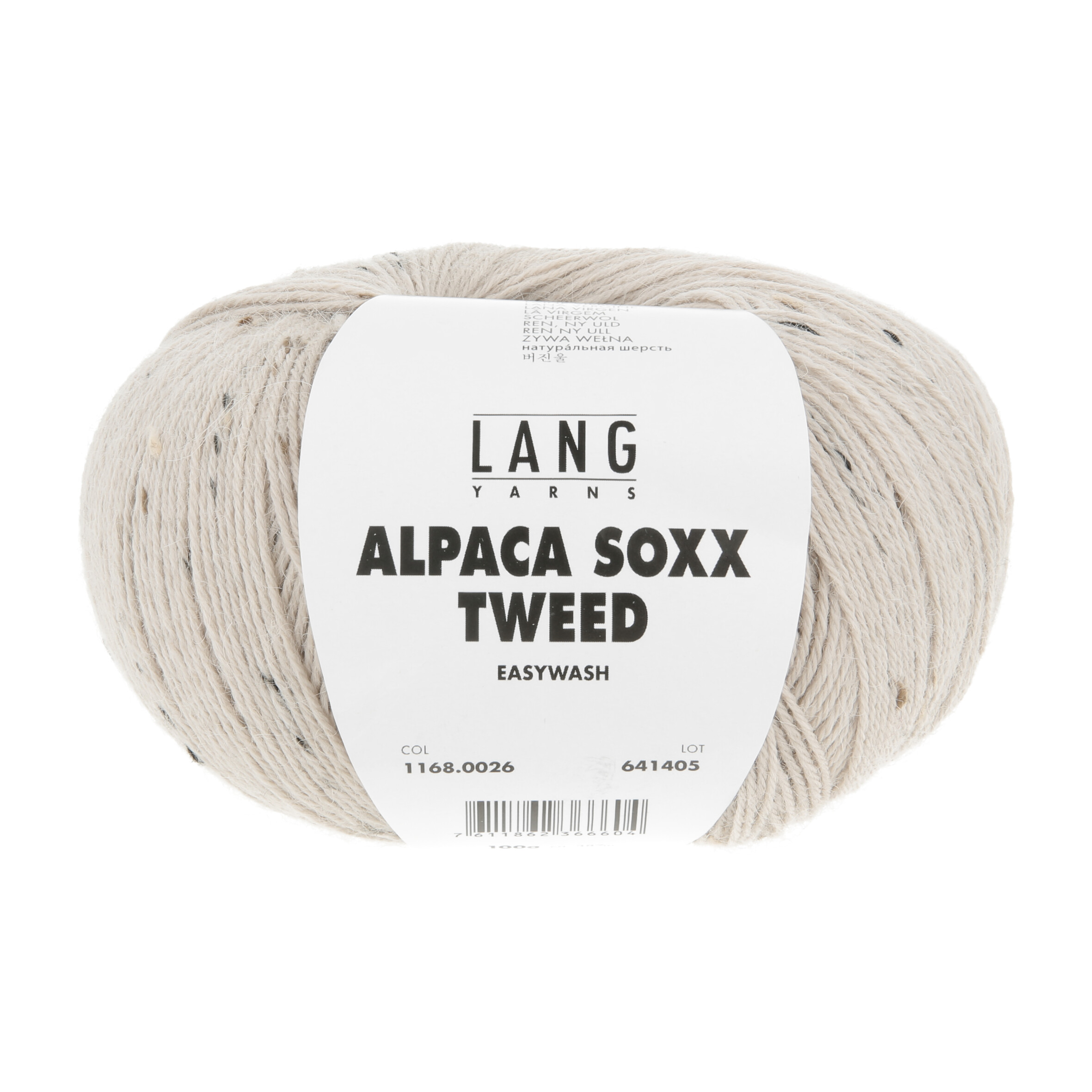 Alpaca Soxx Tweed 0026 sand – Bild 2