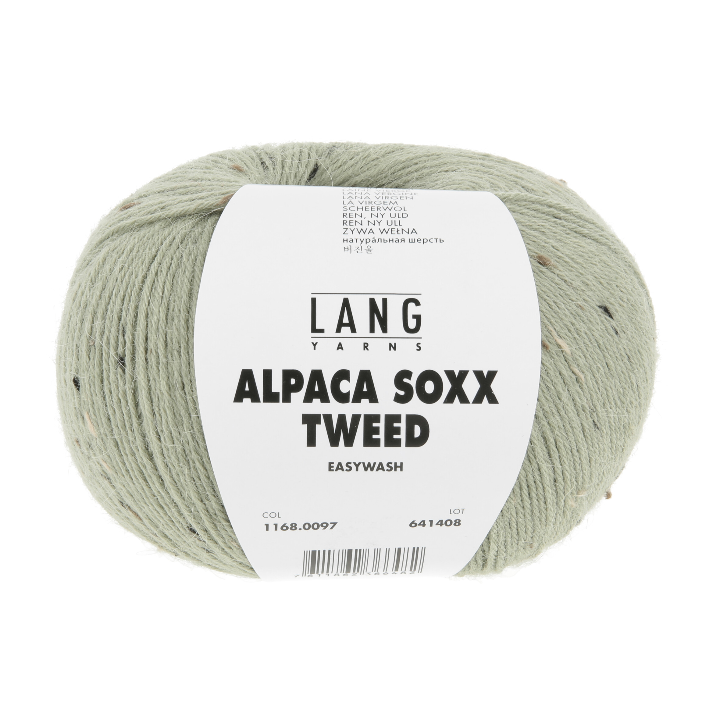 Alpaca Soxx Tweed 0097 olive – Bild 2