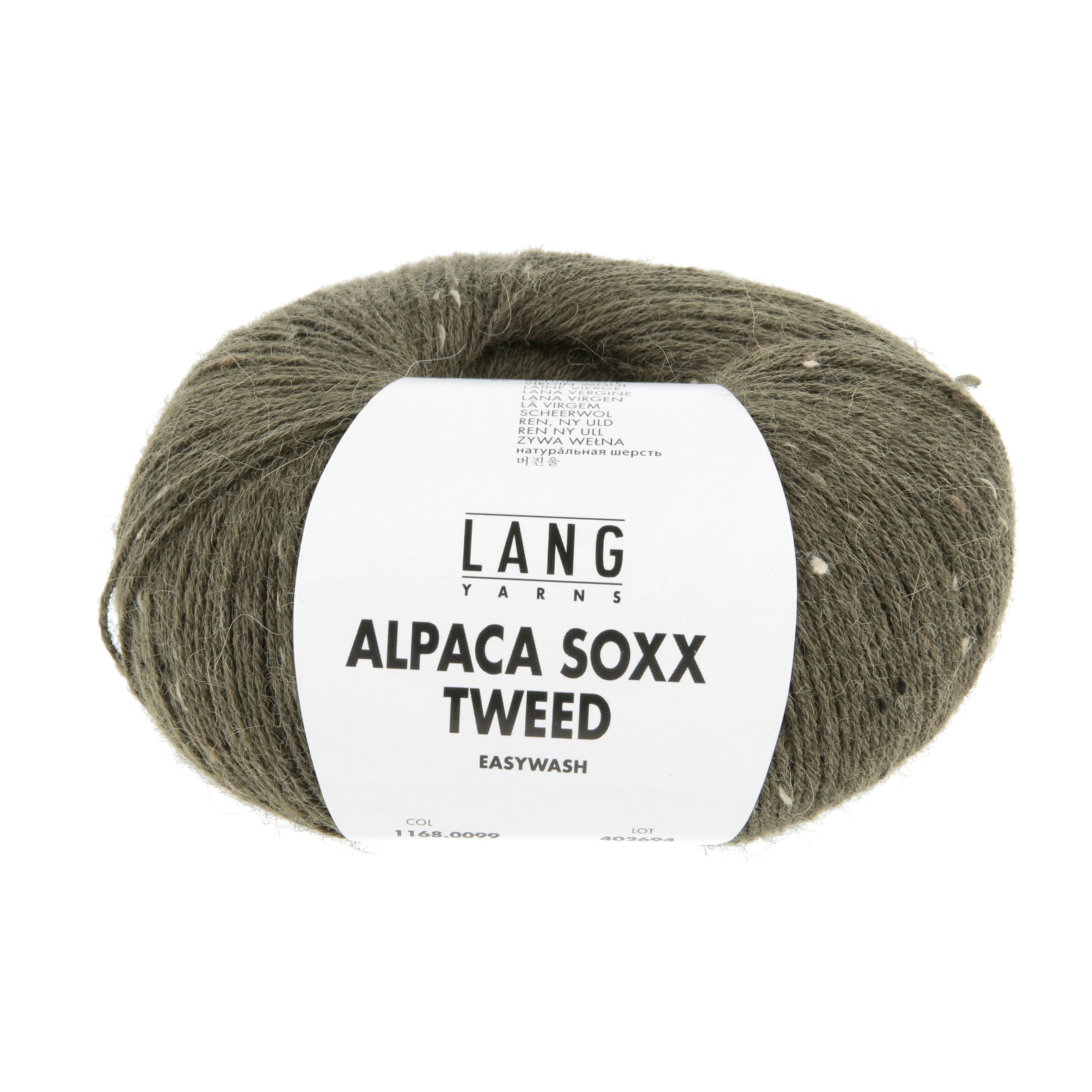Alpaca Soxx Tweed 0099 krokodilgrün – Bild 2