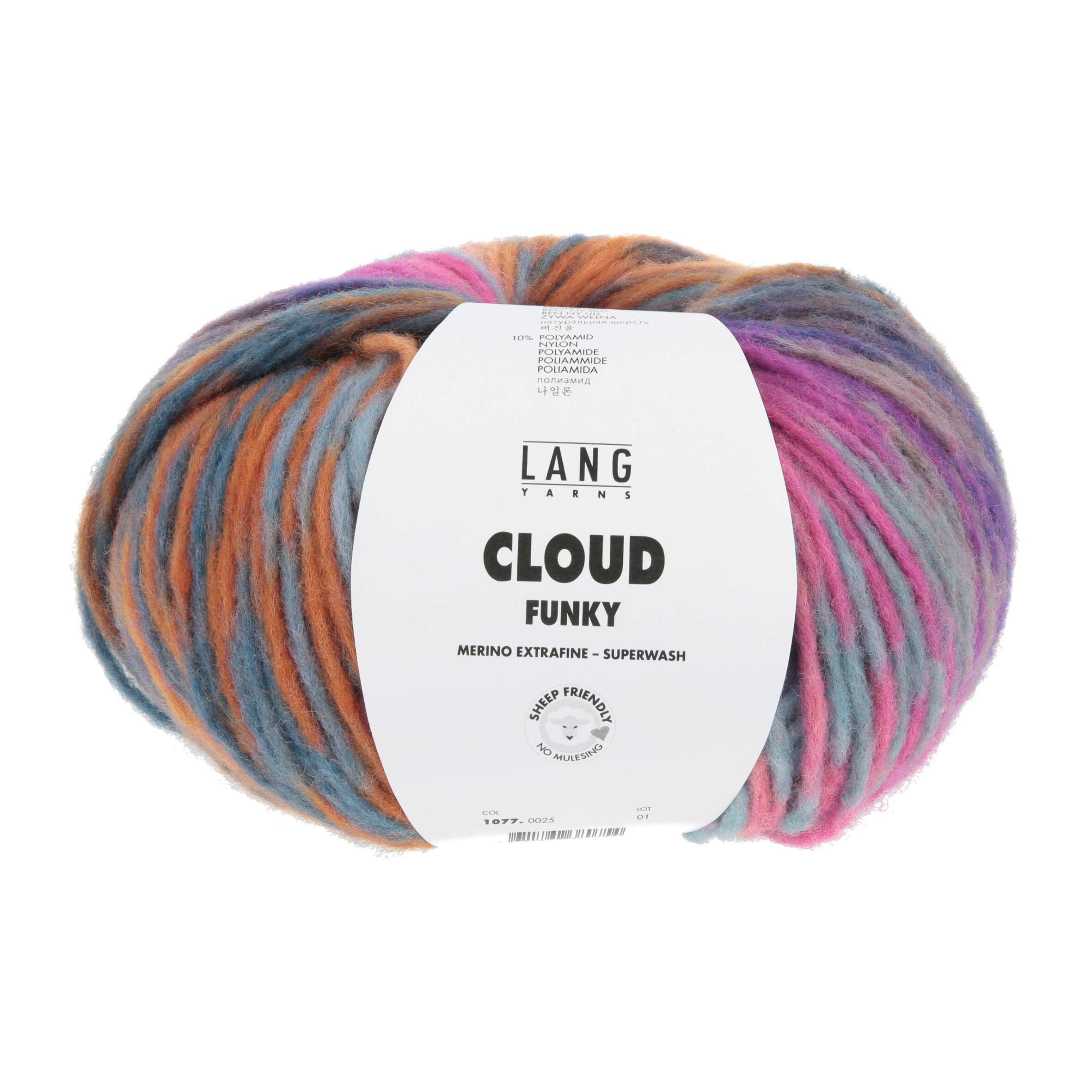 Cloud Funky 0025 hot pink/ozean/orange/petrol – Bild 2