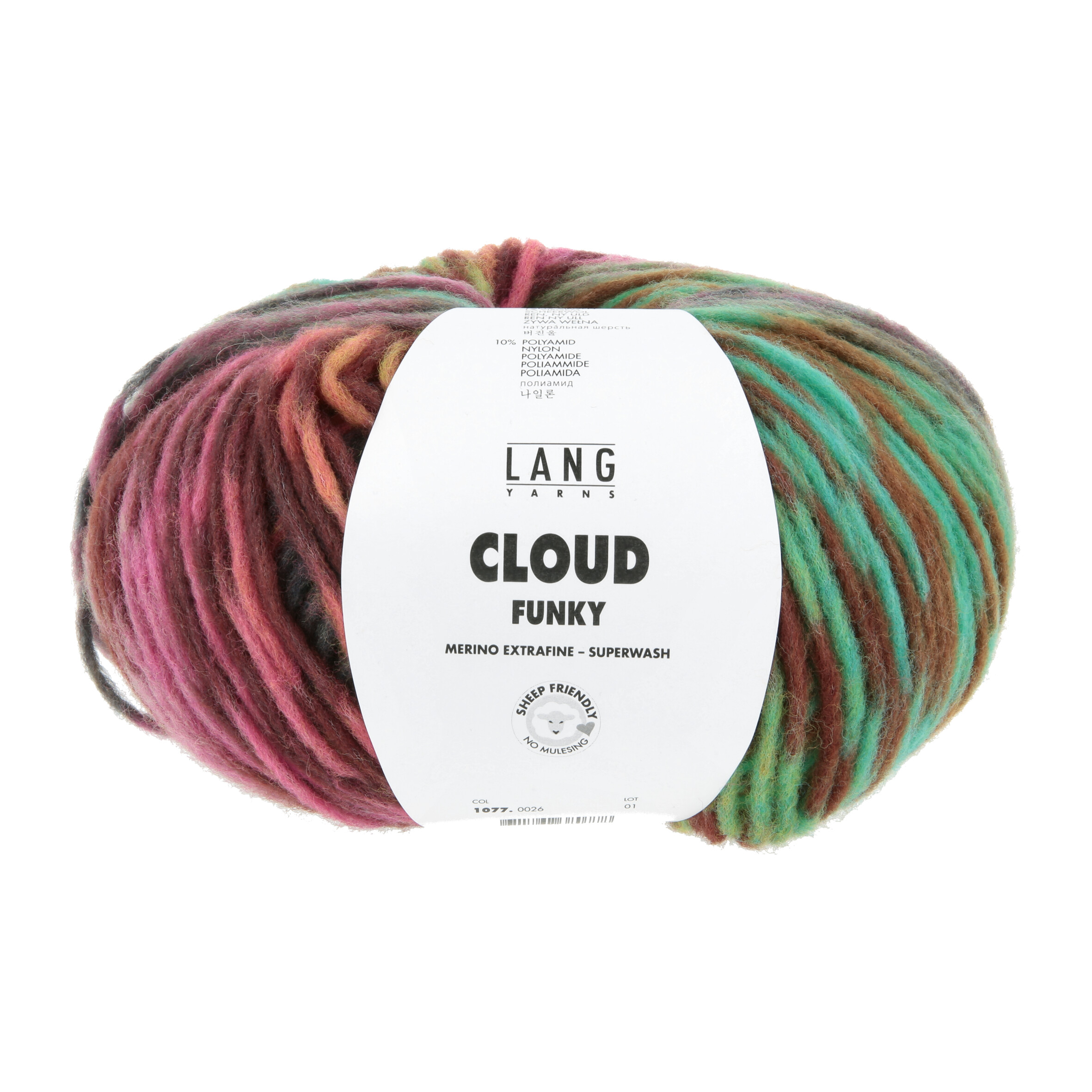 Cloud Funky 0026 türkis/lavendel/rosa/grün – Bild 2
