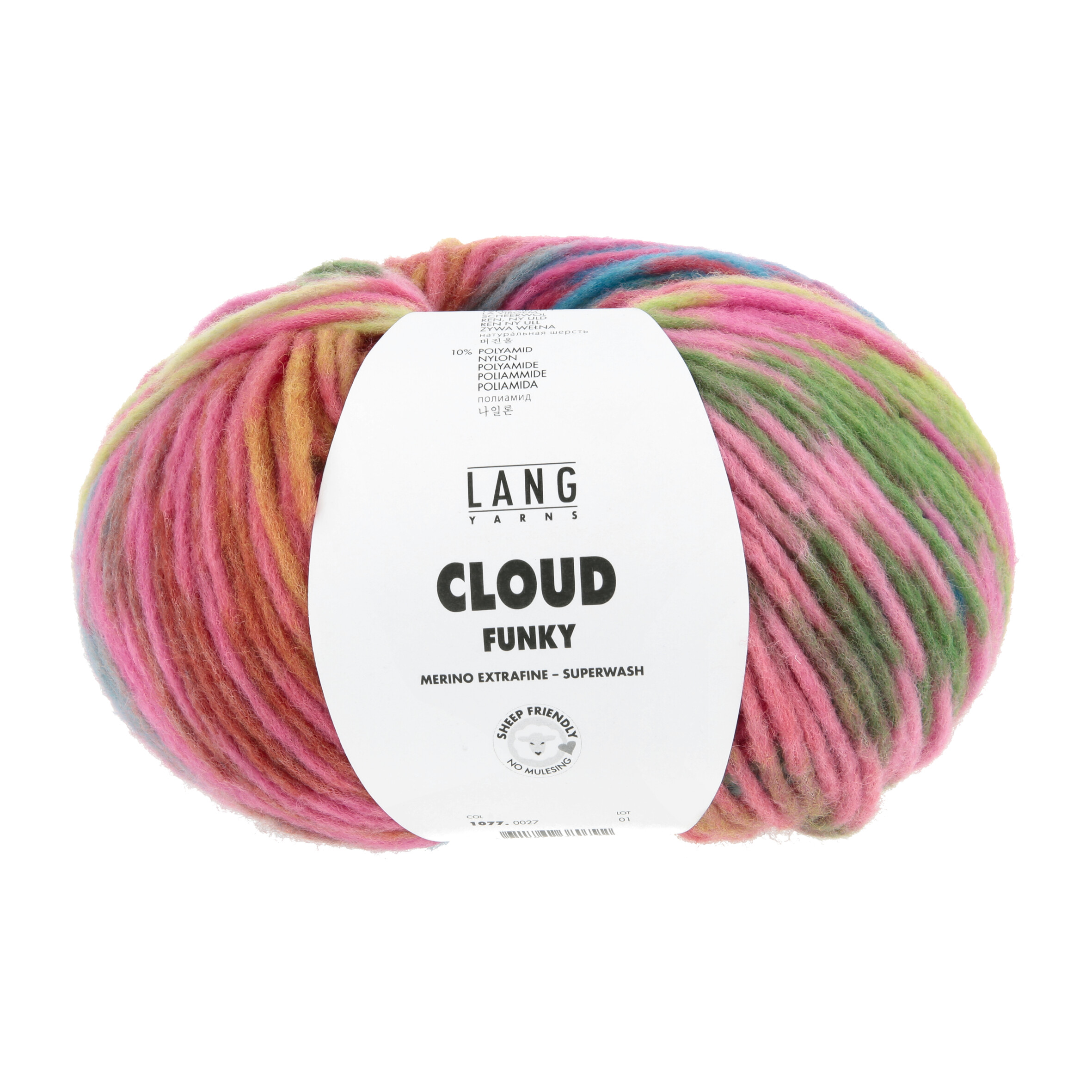 Cloud Funky 0027 rosa/blau/hellgrün/fuchsia – Bild 2