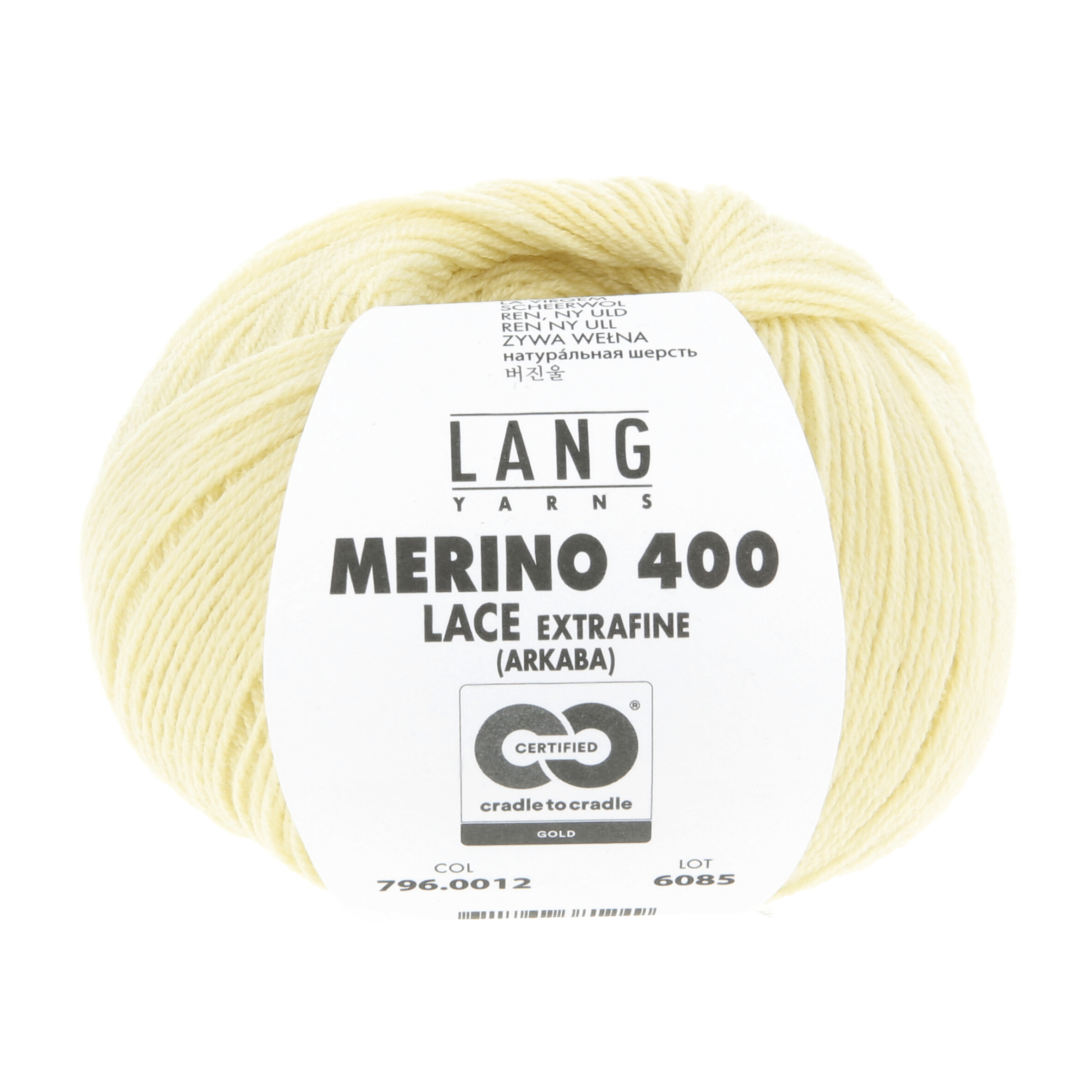 Merino 400 Lace 0012 babygelb – Bild 2