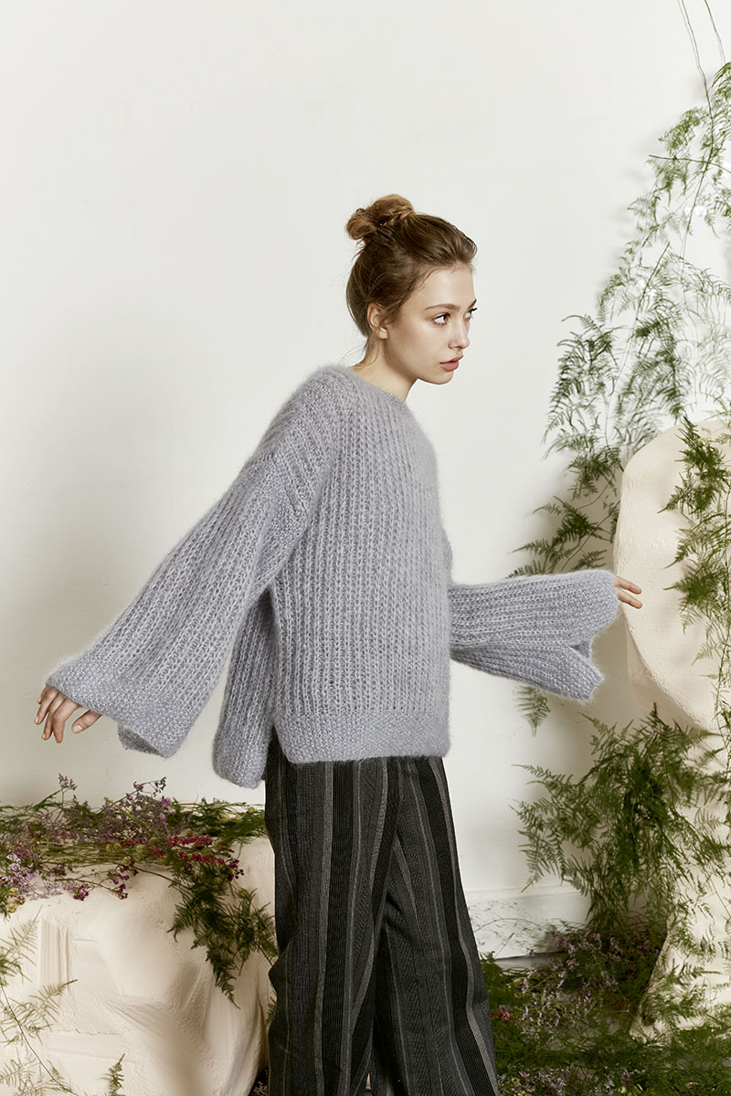 Mohair Luxe Lamé 0074 silber jade – Bild 6