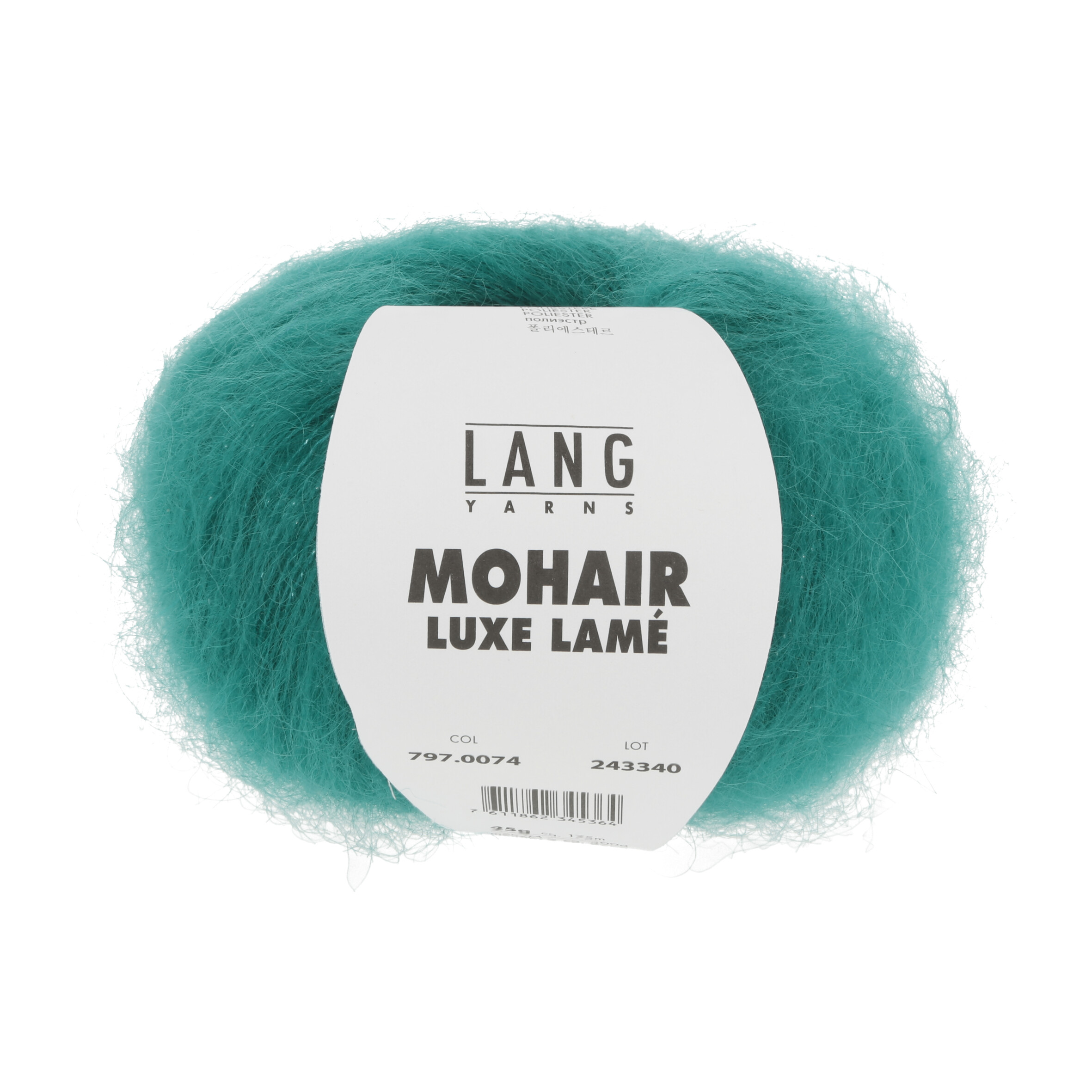Mohair Luxe Lamé 0074 silber jade – Bild 2